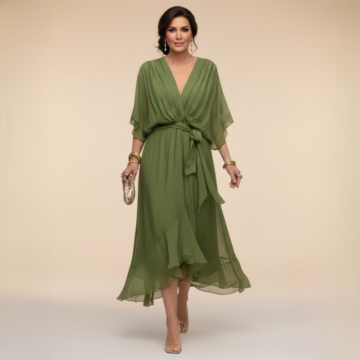 Sarah™ | Sandra V-Neck Dress 0