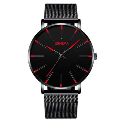 Slim men's business watch – minimalist design, stainless steel, for everyday and formal occasions 10