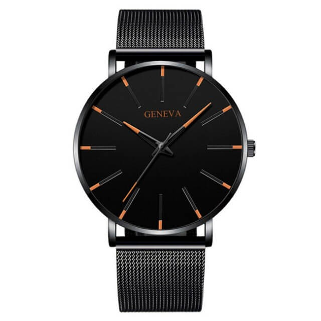 Slim men's business watch – minimalist design, stainless steel, for everyday and formal occasions 11