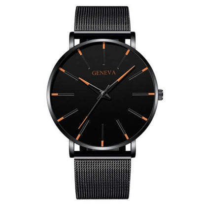 Slim men's business watch – minimalist design, stainless steel, for everyday and formal occasions 11