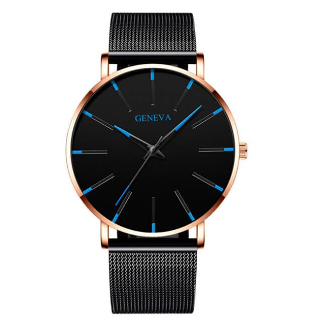 Slim men's business watch – minimalist design, stainless steel, for everyday and formal occasions 12