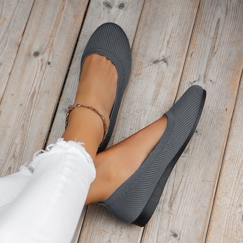 Sophia | Women's Orthopedic Knit Ballet Flats Slip On – Comfort Shoes 1