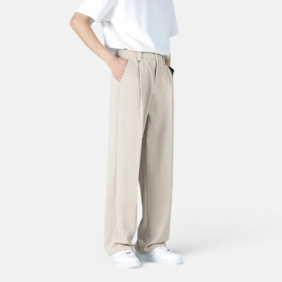 Wide-leg trousers, loose fit, long 1