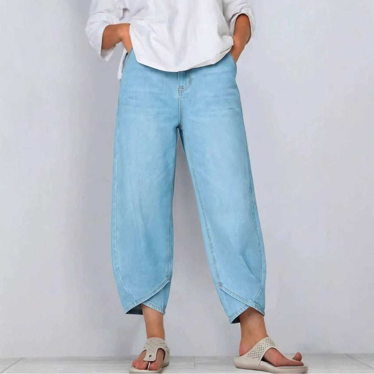 Women’s Denim Barrel Leg Jeans 3