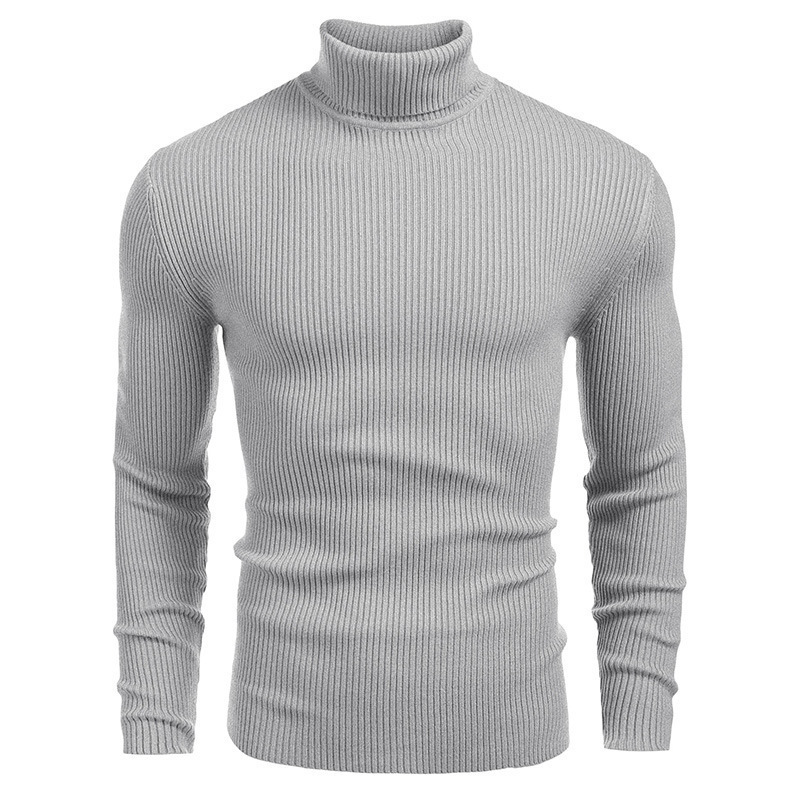 Men’s Classic Turtleneck Sweater – Soft Knit Slim Fit Pullover
