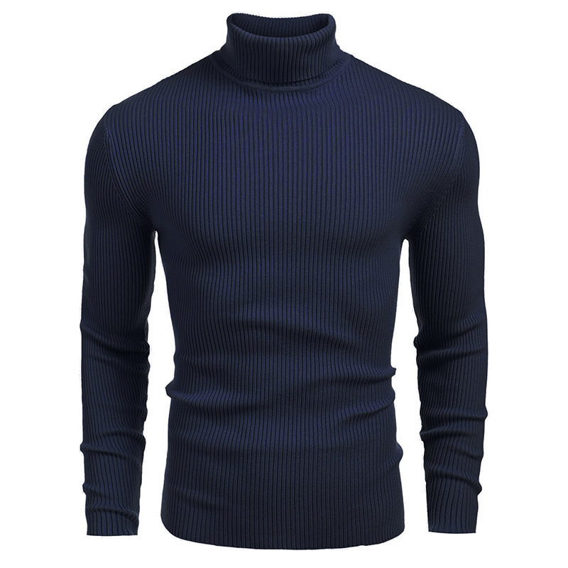 Men’s Classic Turtleneck Sweater – Soft Knit Slim Fit Pullover